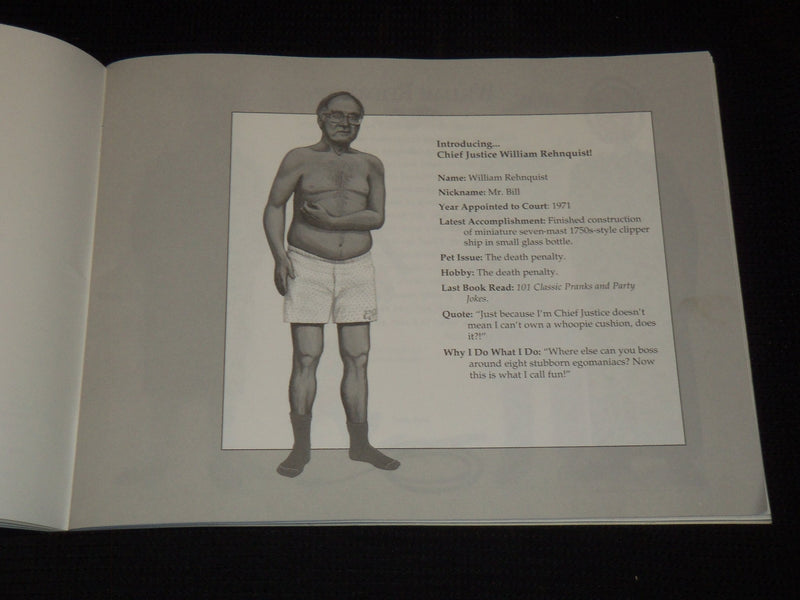 1993 THE SUPREME COURT PAPER DOLL BOOK BY DOUG MAYER - BECKER - J 7878