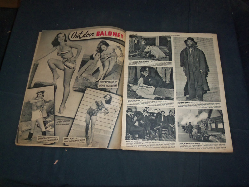 1946 SEPTEMBER THE NATIONAL POLICE GAZETTE MAGAZINE - ADELE MARA - B 5926