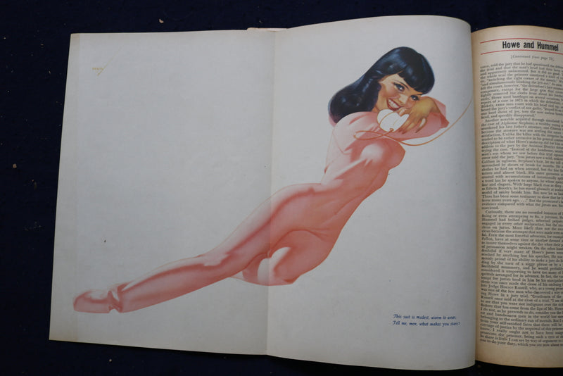 1947 NOV TRUE, MAN'S MAGAZINE - GEORGE PETTY PIN-UP - BOBBY LANE COVER - E 12969