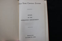 1944-1956 N.Y. CENTRAL SYSTEM RULES OF THE OPERATION DEPARTMENT-LOT OF 3- O 3679