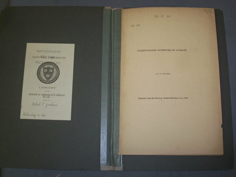 1910 PALEONTOLOGIC EVIDENCES OF CLIMATE - J 4947