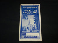 1962 PITTMAN CITY OF PORTLAND CITY OF PORTLAND & VICINITY FOLD OUT MAP - J 9050