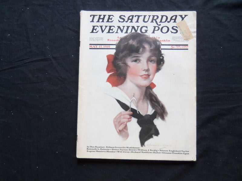 1919 MAY 17 THE SATURDAY EVENING POST MAGAZINE - ILLUSTRATED COVER - SP 929