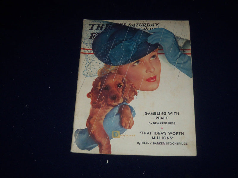 1939 APRIL 8 THE SATURDAY EVENING POST MAGAZINE - ILLUSTRATED COVER - SP 5510