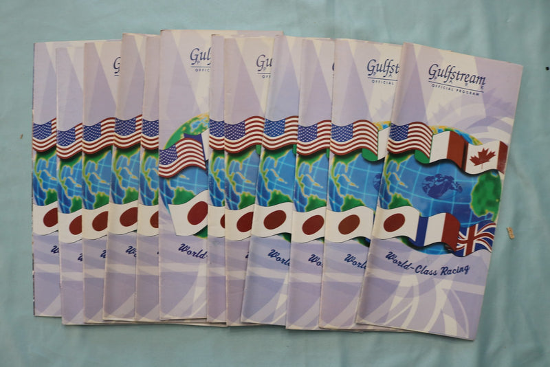 1985-2007 GULF STREAM PARK HORSE RACING PROGRAMS - LOT OF 62 - O 3957
