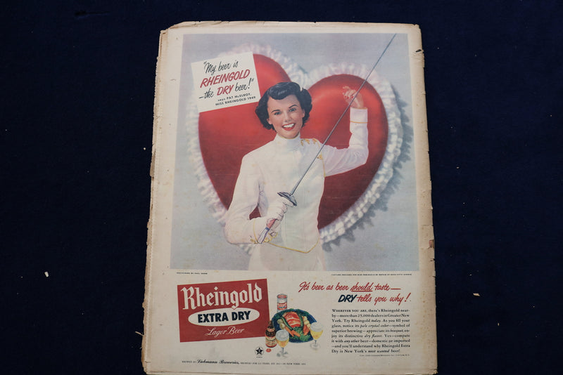 1949 FEBRUARY 20 NY MIRROR MAGAZINE - LAUREEN BACALL COVER - E 22470