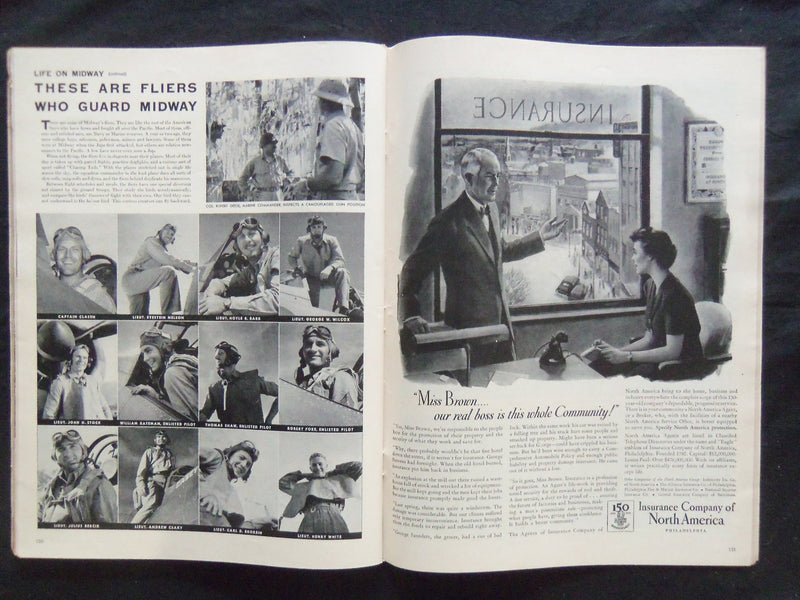 1942 NOVEMBER 23 LIFE MAGAZINE - NEW ENGLAND CHURCH - L 314