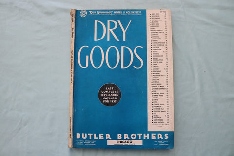 1937 WINTER DRY GOODS MAGAZINE - BUTLER BROTHERS DISTRIBUTORS COVER - E 26515