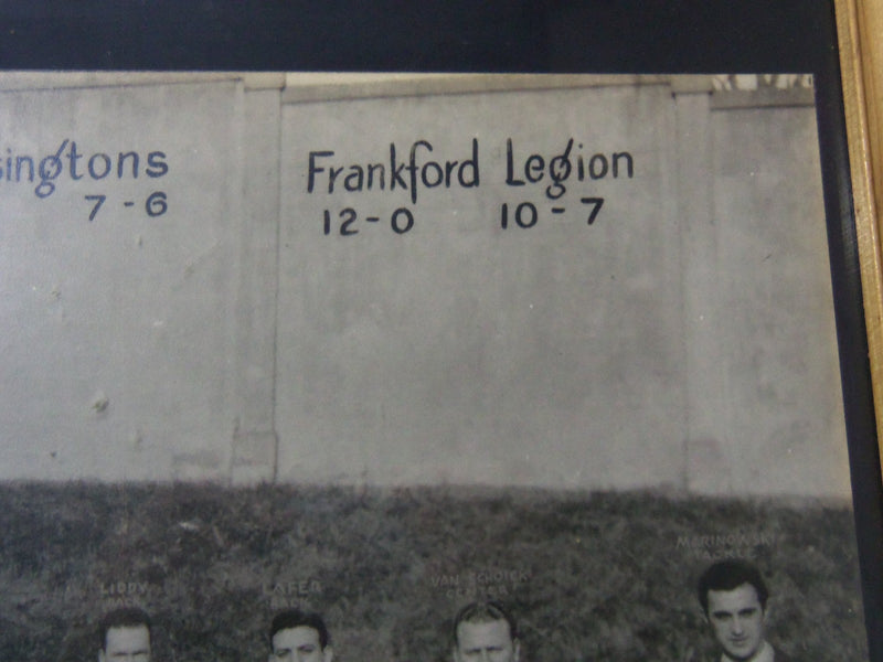 1933 NEW JERSEY STATE CHAMPIONS FOOTBALL TEAM FRAMED PHOTO - 21x17 - #46A