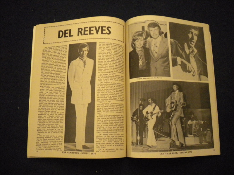1974 COUNTRY SOUNG ROUNDUP YEARBOOK MAGAZINE - BILL ANDERSON COVER - B 639S