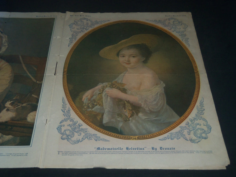 1913 MARCH 23 NEW YORK TIMES EASTER NUMBER - J. PIERPONT MORGAN ART - NP 3977