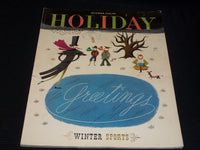 1948 DECEMBER HOLIDAY MAGAZINE - WINTER SPORTS NICE FRONT COVER - E 1246