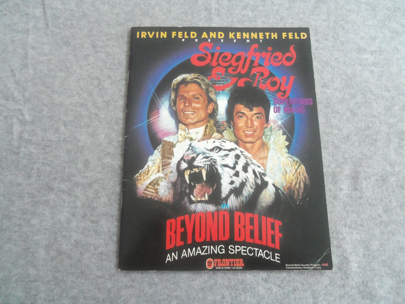 1983 SIEGFRIED & ROY BEYOND BELIEF PROGRAM - FRONTIER HOTEL LAS VEGAS - J 7639
