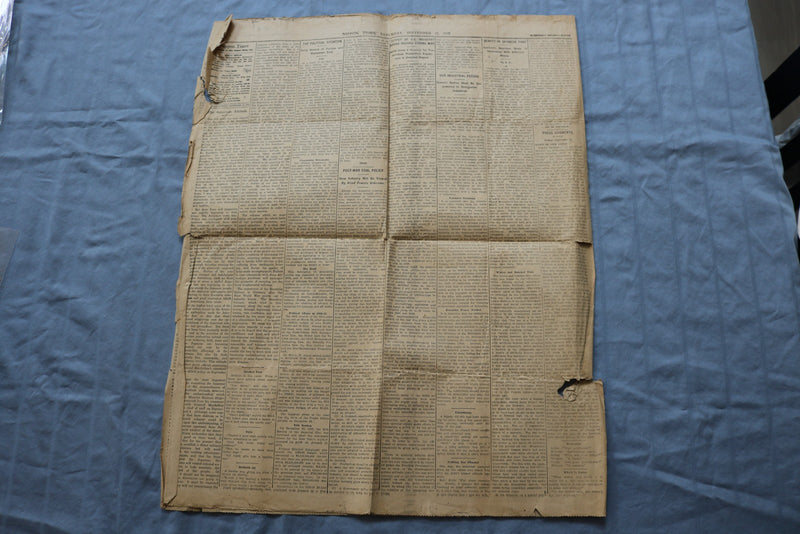 1945 SEPTEMBER 15 NIPPON TIMES NEWSPAPER - GEN. DOUGLAS MACARTHUR ARTICLE-K 3124