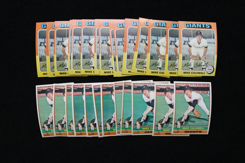 MIKE CALDWELL 1985-1986 TOPPS BASEBALL CARDS-CARD # 347/157-NM-MT LOT OF 29-#255