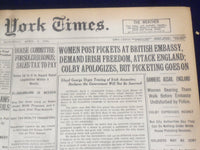 1920 APRIL 3 NEW YORK TIMES - WOMEN DEMAND IRISH FREEDOM - NT 8279