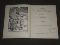 1913 SONGS OF A LITTLE CHILD'S DAY BY POULSSON & SMITH - NICE ILLUS. - KD 4326