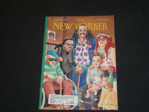 1996 APRIL 22 THE NEW YORKER MAGAZINE - ILLUSTRATED COVER - NY 1799