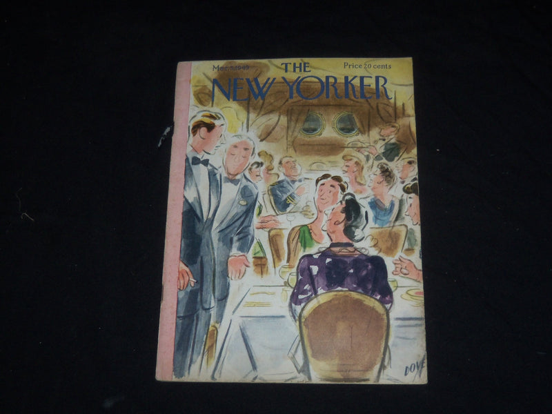 1949 MARCH 5 THE NEW YORKER MAGAZINE - ILLUSTRATED COVER - NY 304