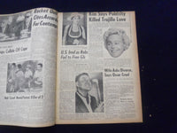 1958 JULY 12 BOSTON DAILY RECORD NEWSPAPER-GOLDFINE DUCKS QUIZ ON LOANS -NP 6354