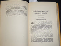 19943 ADVENTURES WITH THE BIBLE IN BRAZIL BOOK BY FREDERICK GLASS - KD 9399