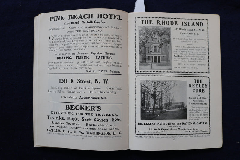 1905 WASHINGTON - ARLINGTON - MT. VERNON STANDARD GUIDE- SOFTCOVER BOOK - K 1318