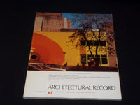 1975 OCTOBER ARCHITECTURAL RECORD MAGAZINE - PILOT CENTER OHIO COVER - E 4029