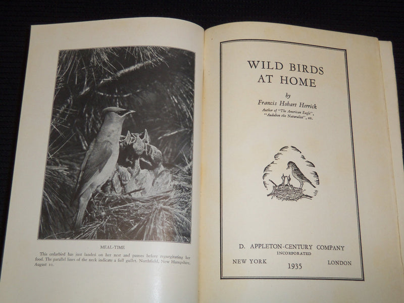 1935 WILD BIRDS AT HOME HARDCOVER BOOK BY FRANCIS HERRICK - KD 7747