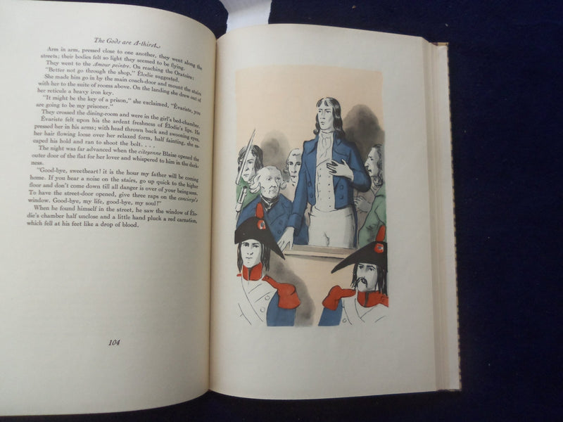 1942 THE GODS ARE A-THIRST HARDCOVER BOOK BY ANATOLE FRANCE - KD 8611