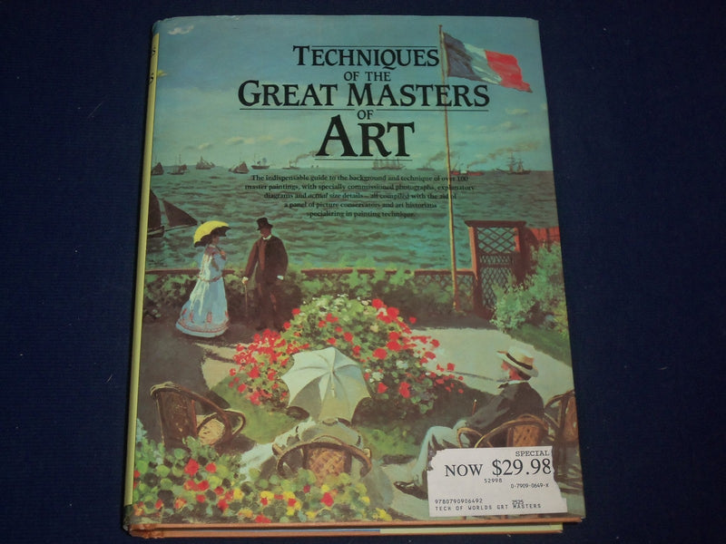 1996 TECHNIQUES OF THE GREAT MASTERS OF ART HARDCOVER BOOK - KD 2782
