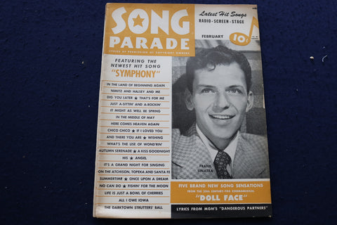 1946 FEBRUARY SONG PARADE MAGAZINE - FRANK SINATRA COVER - E 9166