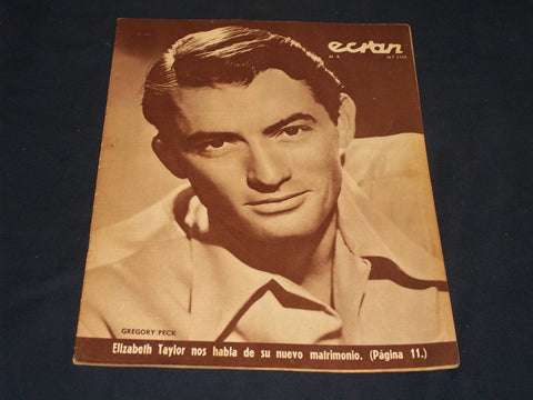 1952 APRIL 29 ECRAN SPANISH MAGAZINE - GREGORY PECK COVER - E 26080