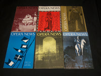 1955 OPERA NEWS MAGAZINE LOT OF 19 DIFFERENT ISSUES - O 2805D