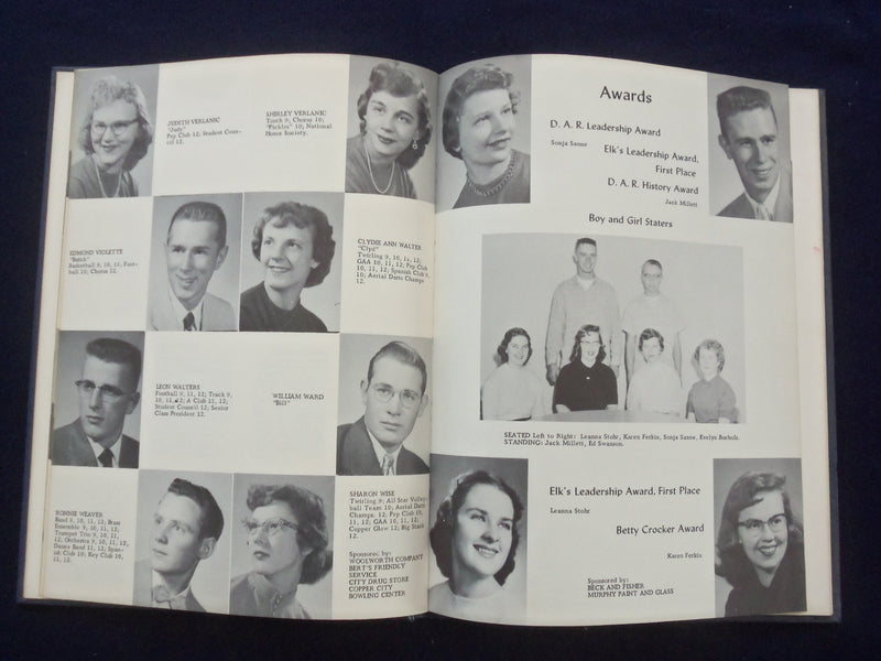 1957 THE BIG STACK ANACONDA HIGH SCHOOL YEARBOOK - ANACONDA, MONTANA - YB 3221