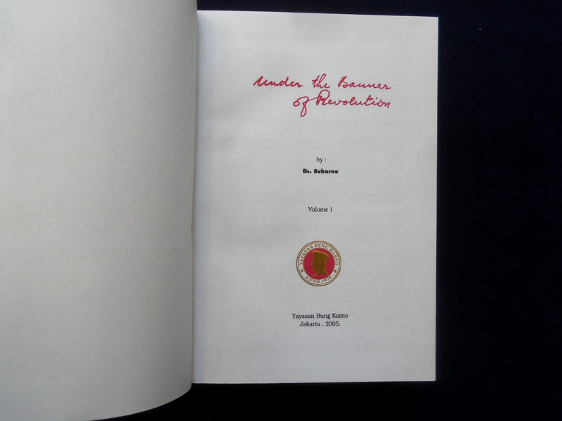 2005 UNDER THE BANNER OF REVOLUTION HARDCOVER BOOK BY DR. IR. SUKERNO - KD 8915