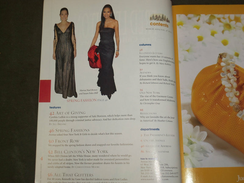 2003 MARCH AVENUE MAGAZINE - KENNETH JAY LANE - B 5063