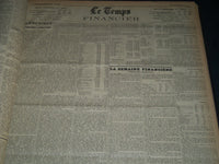 1932 JULY-SEPTEMBER LE TEMPS FRENCH NEWSPAPER BOUND VOLUME - VB 14