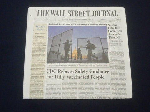 2021 MARCH 9 THE WALL STREET JOURNAL -CDC RELAXES SAFETY GUIDANCE FOR VACCINATED