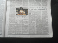 2022 AUGUST 1 THE WALL STREET JOURNAL - BILL RUSSELL DIED (1934-2022)