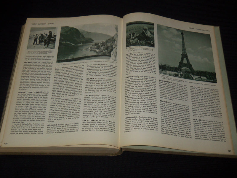 1962 HAMMOND AMBASSADOR WORLD ATLAS HARDCOVER BOOK - COLOR MAPS - KD 3350F