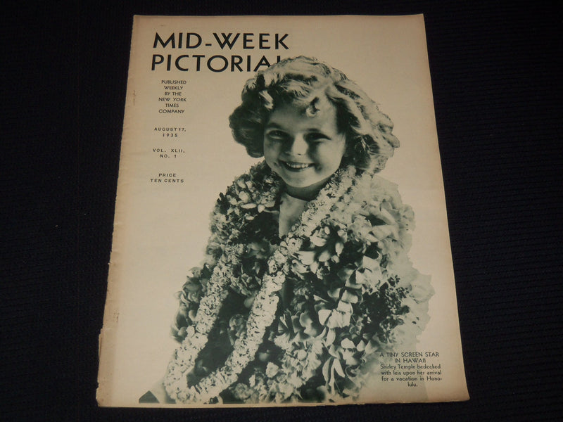 1935 AUGUST 17 MID-WEEK PICTORIAL MAGAZINE SECTION - SHIRLEY TEMPLE - NP 2152Q