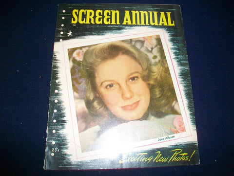 1946 SCREEN ANNUAL MAGAZINE - JUNE ALLYSON COVER - GREAT PHOTOS - J 1848