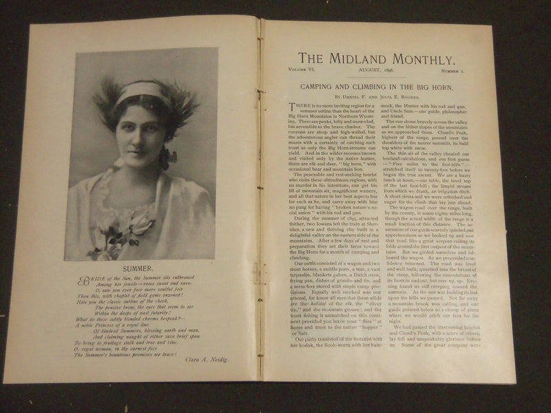 1896-1897 THE MIDLAND MONTHLY MAGAZINE LOT OF 14 ISSUES - NICE PHOTOS - WR 1284