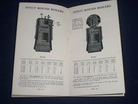 1925 ABRAM COX STOVE CO. HANDBOOK & CATALOG NO. 78 ON NOVELTY BOILERS - J 1803