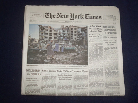 2023 AUGUST 9 NEW YORK TIMES - MEMO OUTLINES TRUMP STRATEGY TO FLIP ELECTION