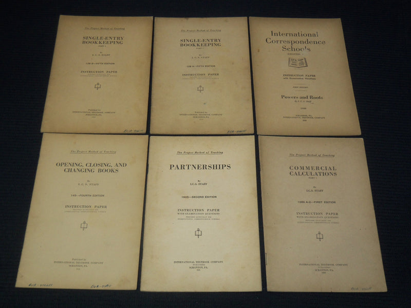 1920-1924 INTERNATIONAL CORRESPONDENCE SCHOOLS INSTRUCTIONS LOT OF 18 - O 2825B