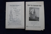 1905-1928 NEW HAVEN CHURCH PROGRAMS - LOT OF 10 - K 1542