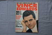 1962 VINCE EDWARDS MAGAZINE - VINCE EDWARDS COVER - E 18735