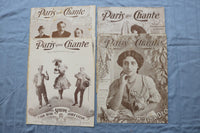 1907 PARIS QUI CHANTE REVUE ILLUSTRATEE MAGAZINE - FRENCH - LOT OF 38 - O 3846