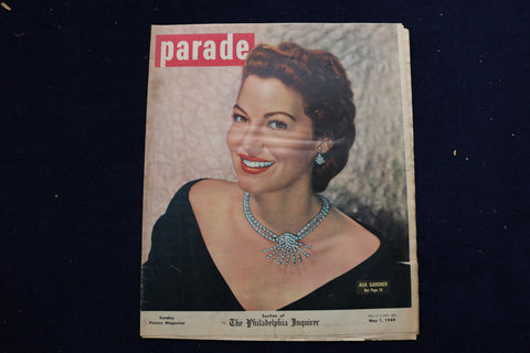 1949 MAY 1 PARADE MAGAZINE - AVA GARDNER COVER - E 22305